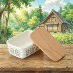 Mein Nachbar Totoro Butterdose mit Holzdeckel