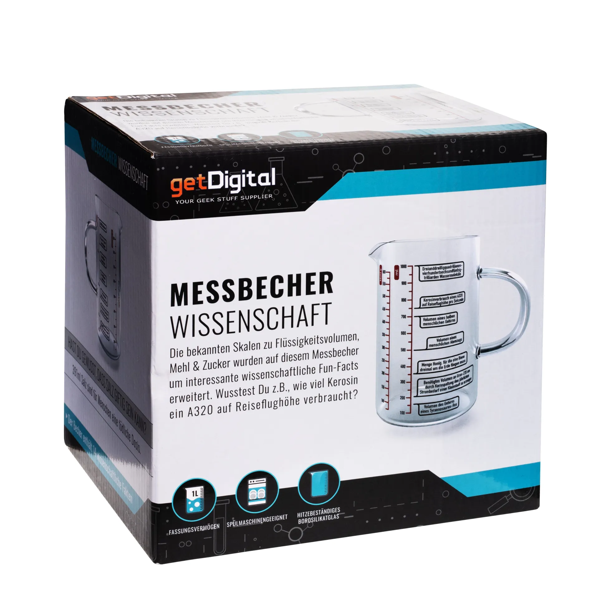 Messbecher Wissenschaft aus Glas