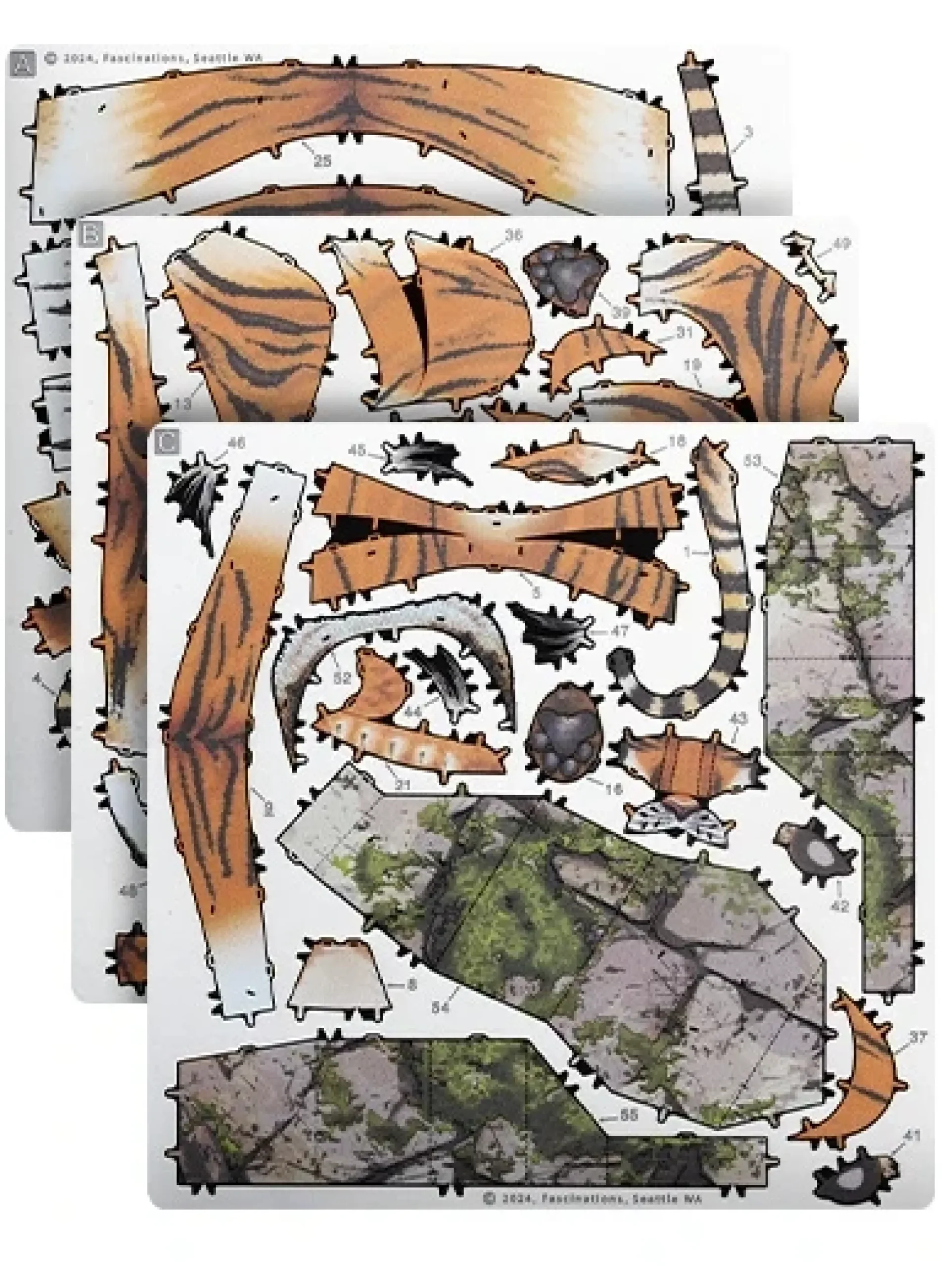 Metal Earth 3D Bausatz Bengalischer Tiger