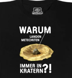 Meteoriten in Kratern