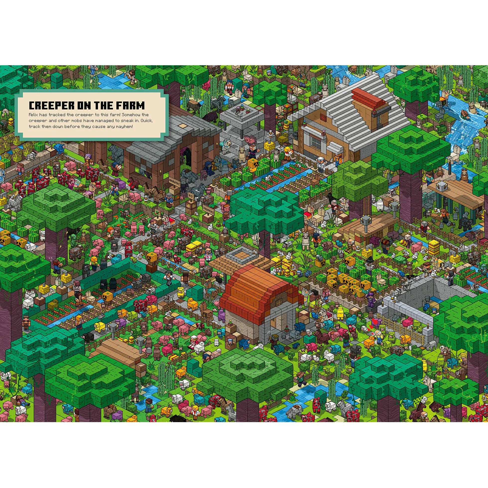 Minecraft Catch the Creeper Wimmelbuch