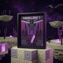 Minecraft Ender Dragon Gerahmtes 3D Wackelbild