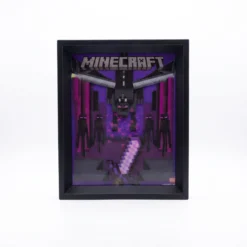 Minecraft Ender Dragon Gerahmtes 3D Wackelbild