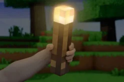 Minecraft Fackel-Lampe (für Tisch und Wand)