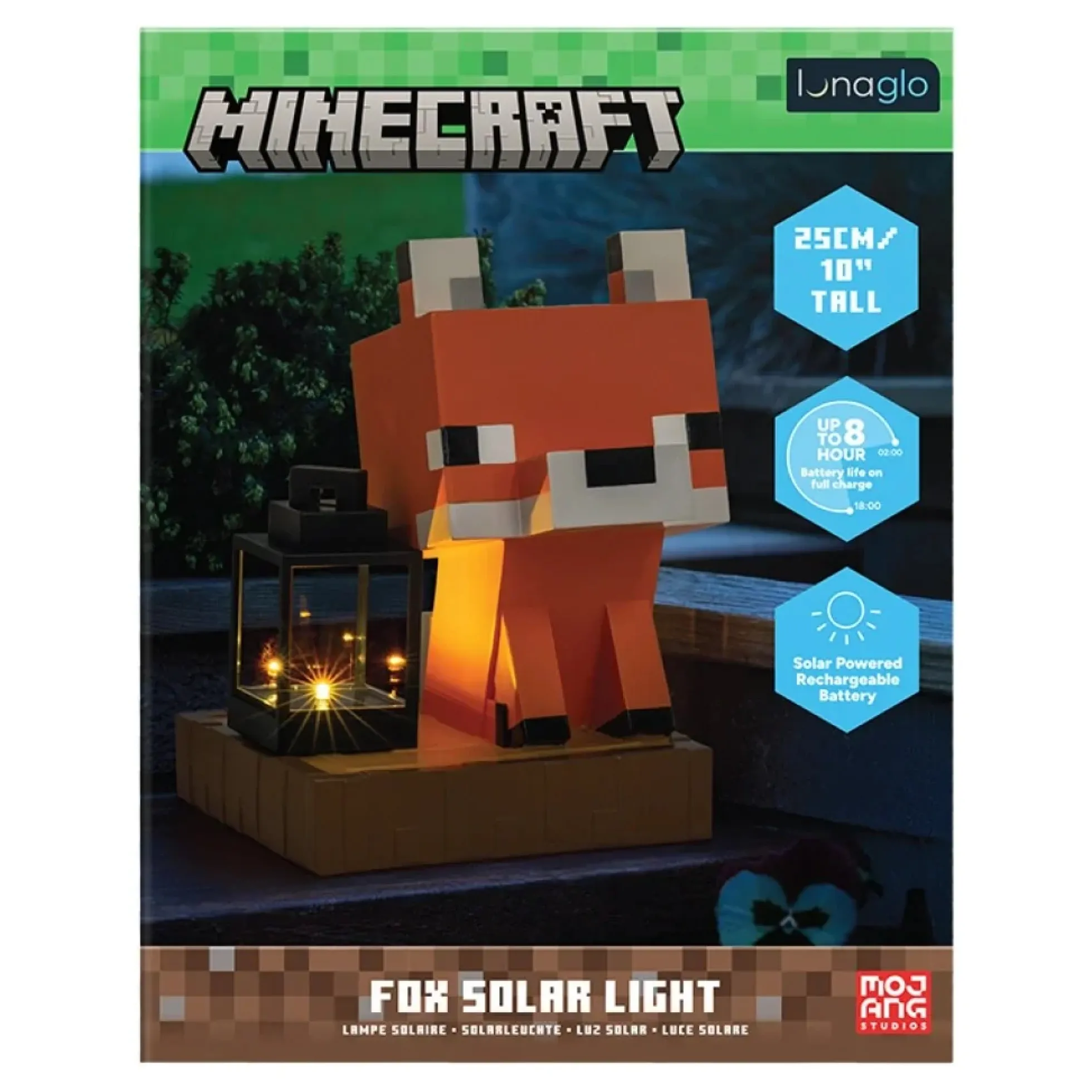 Minecraft Fuchs Solar Lampe