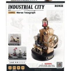 Morse Telegraf Modellbausatz mit Licht und Ton