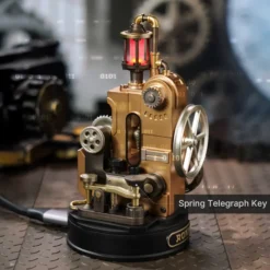 Morse Telegraf Modellbausatz mit Licht und Ton