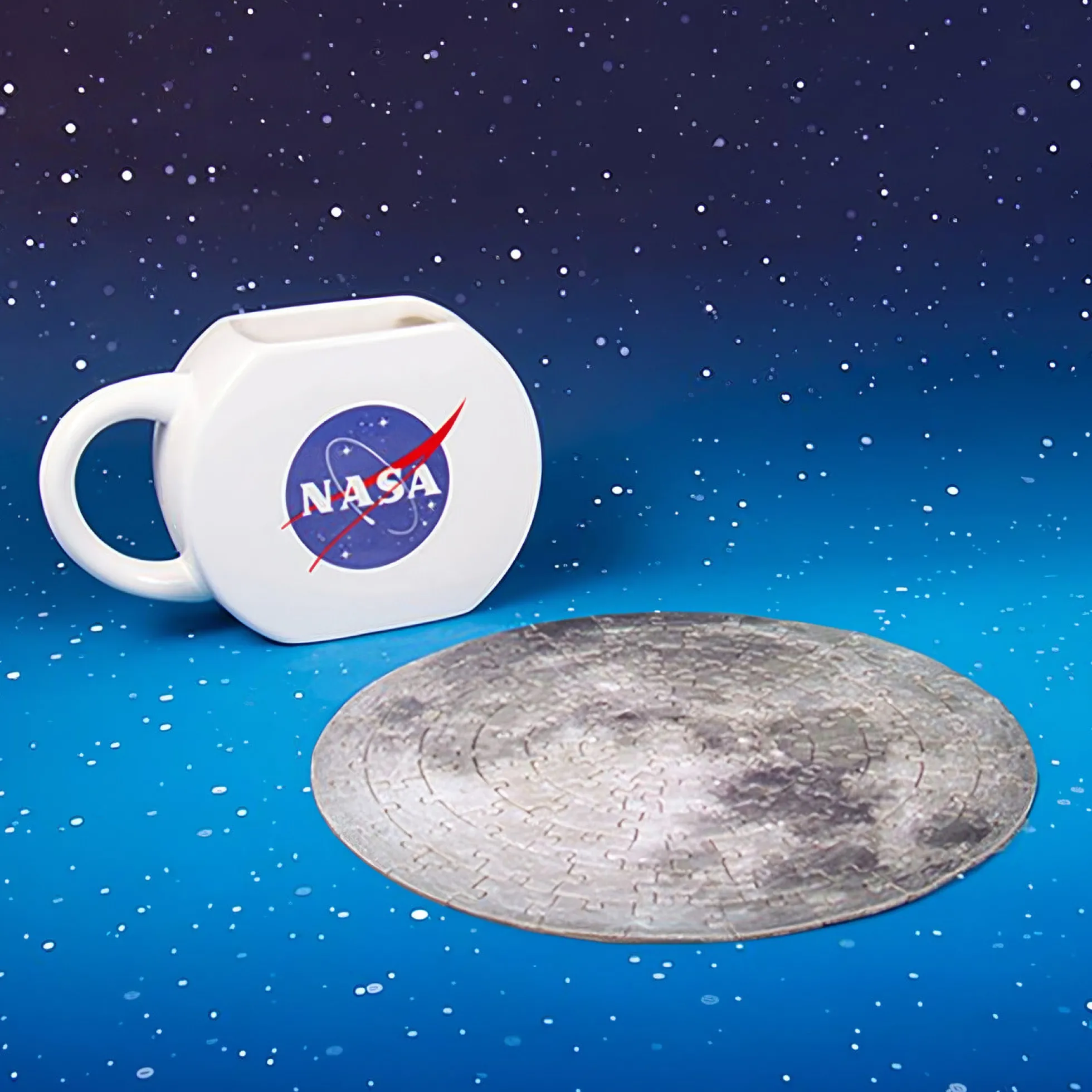 NASA Geschenkset Tasse und Mond-Puzzle