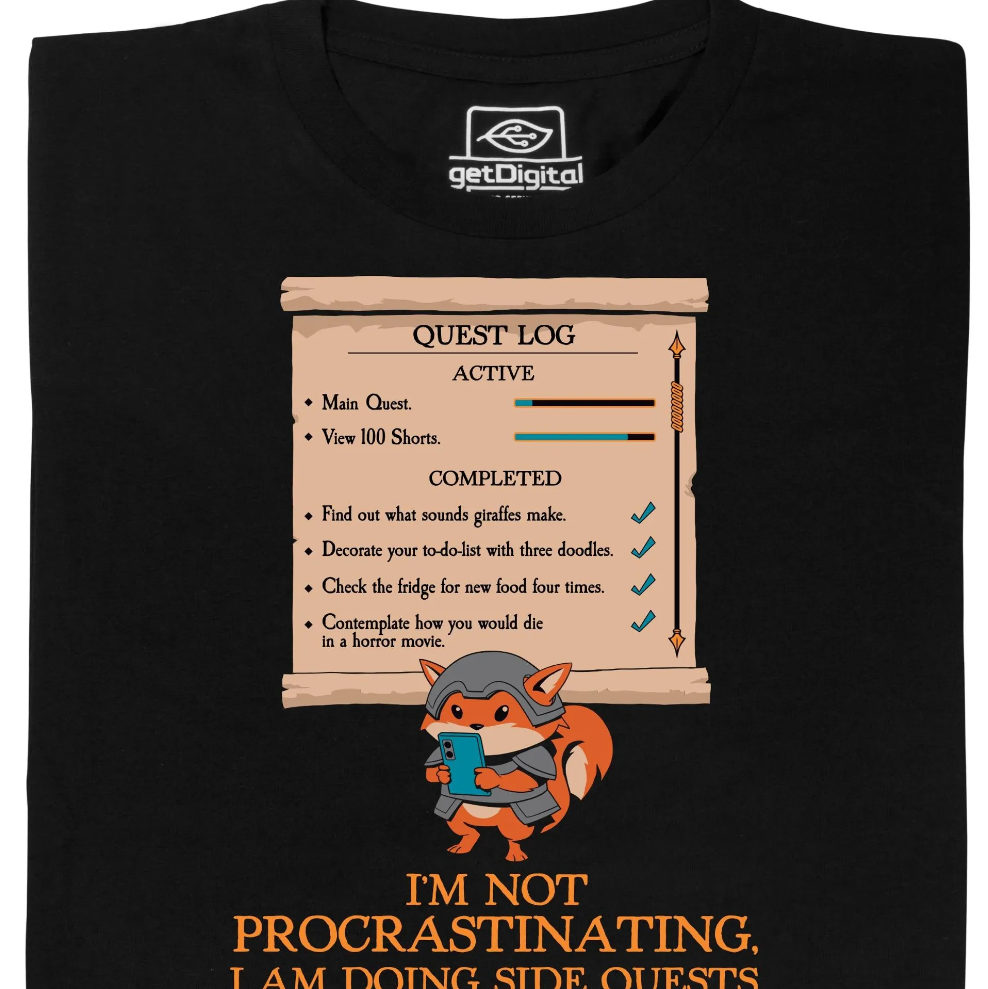 Not procrastinating