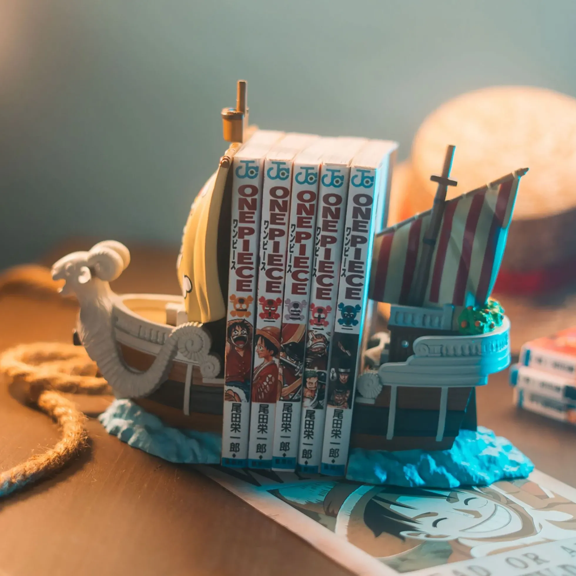 One Piece Going Merry Buchstützen