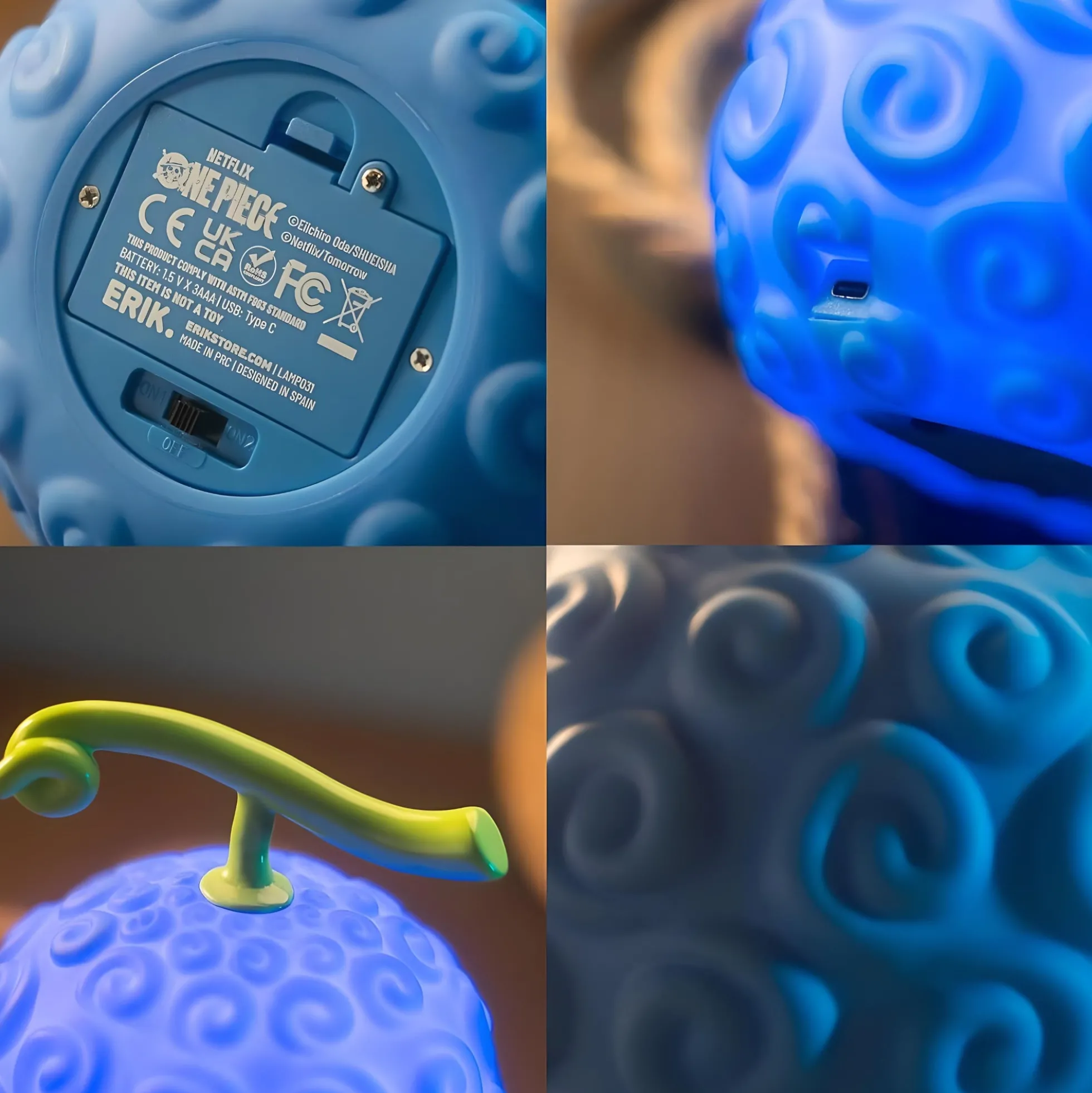 One Piece Gum-Gum-Frucht Lampe