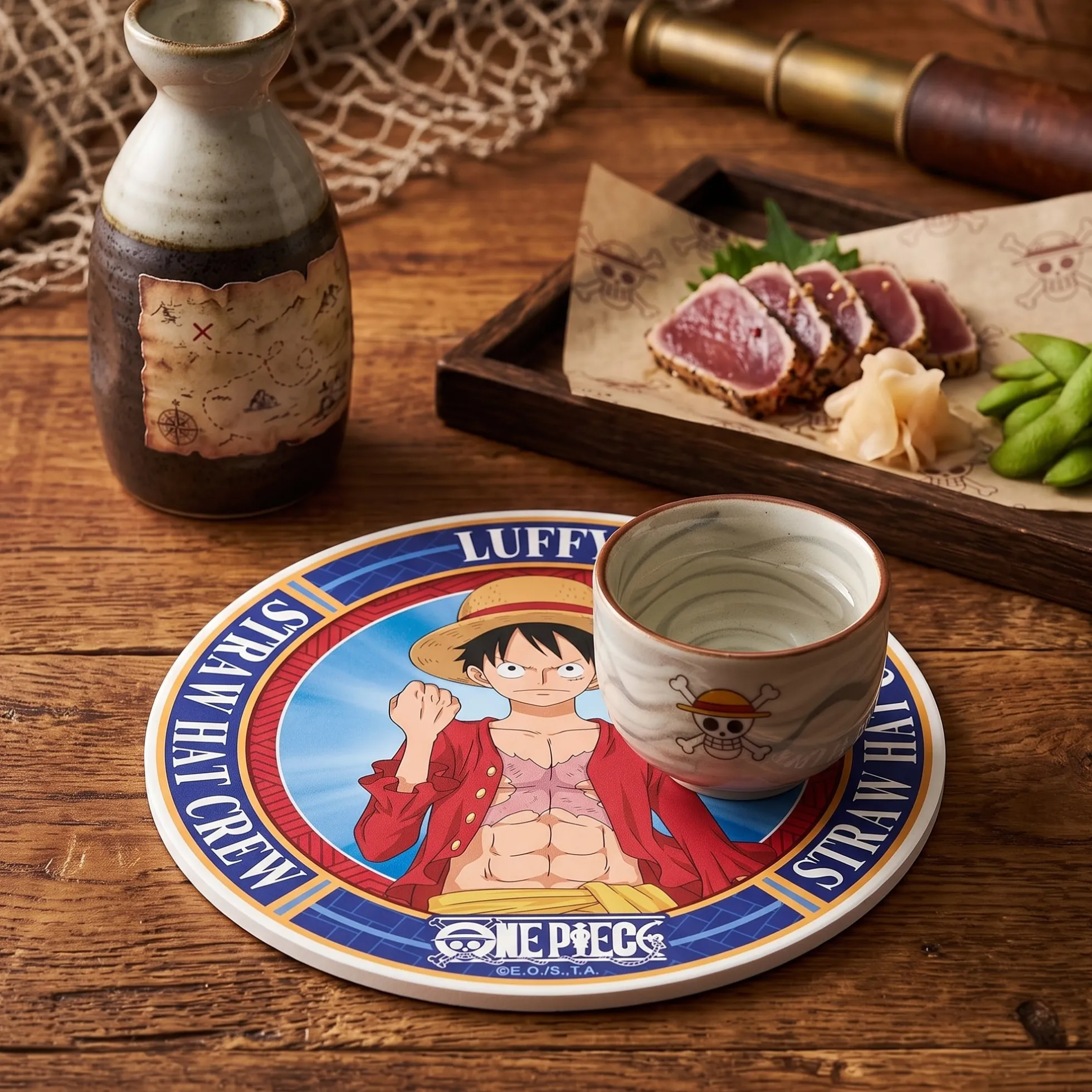 One Piece Keramik Untersetzer - Monkey D. Luffy