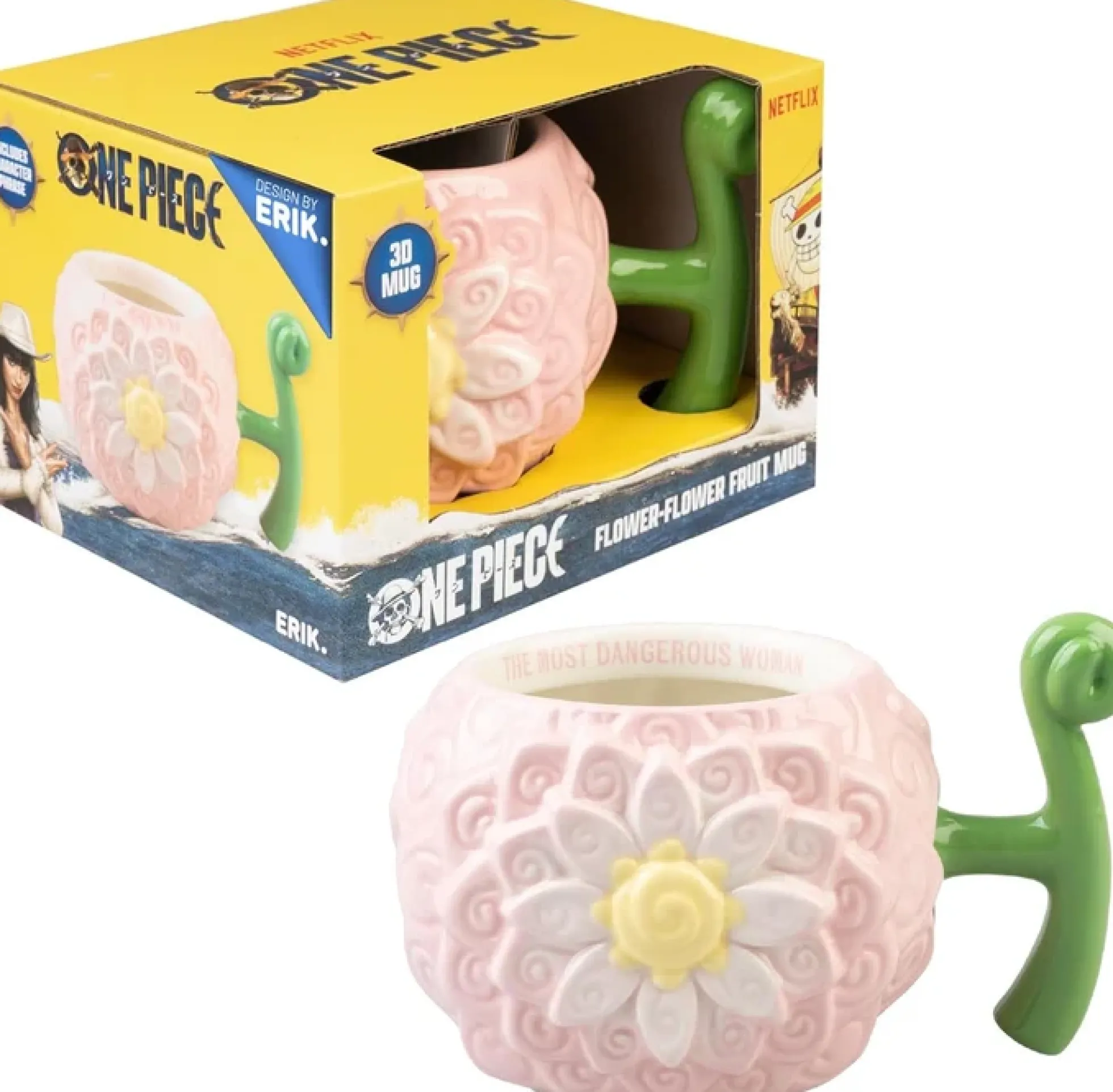 One Piece Nico Robin's Flower-Flower Frucht 3D Tasse