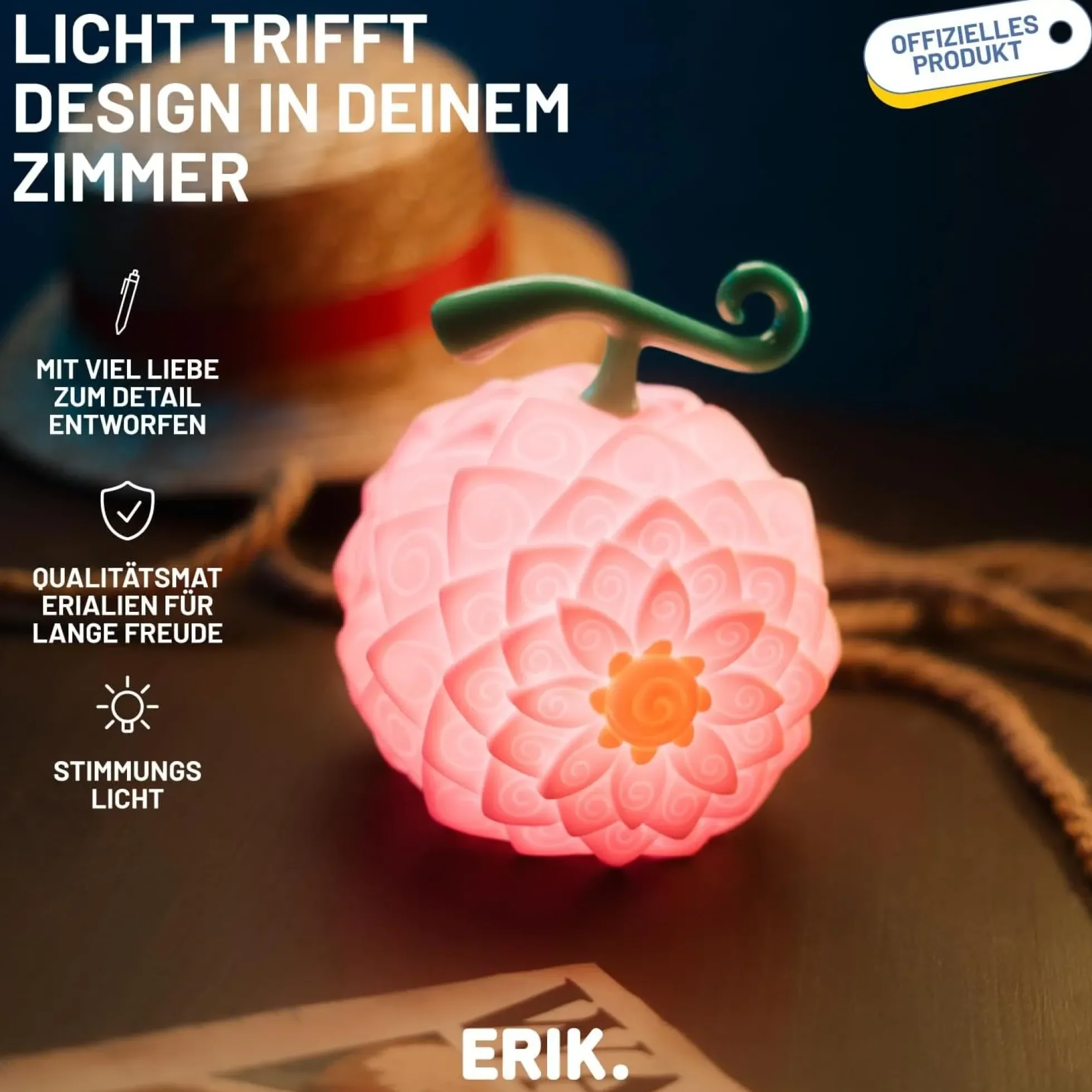 One Piece Nico Robin's Flower-Flower Frucht Lampe