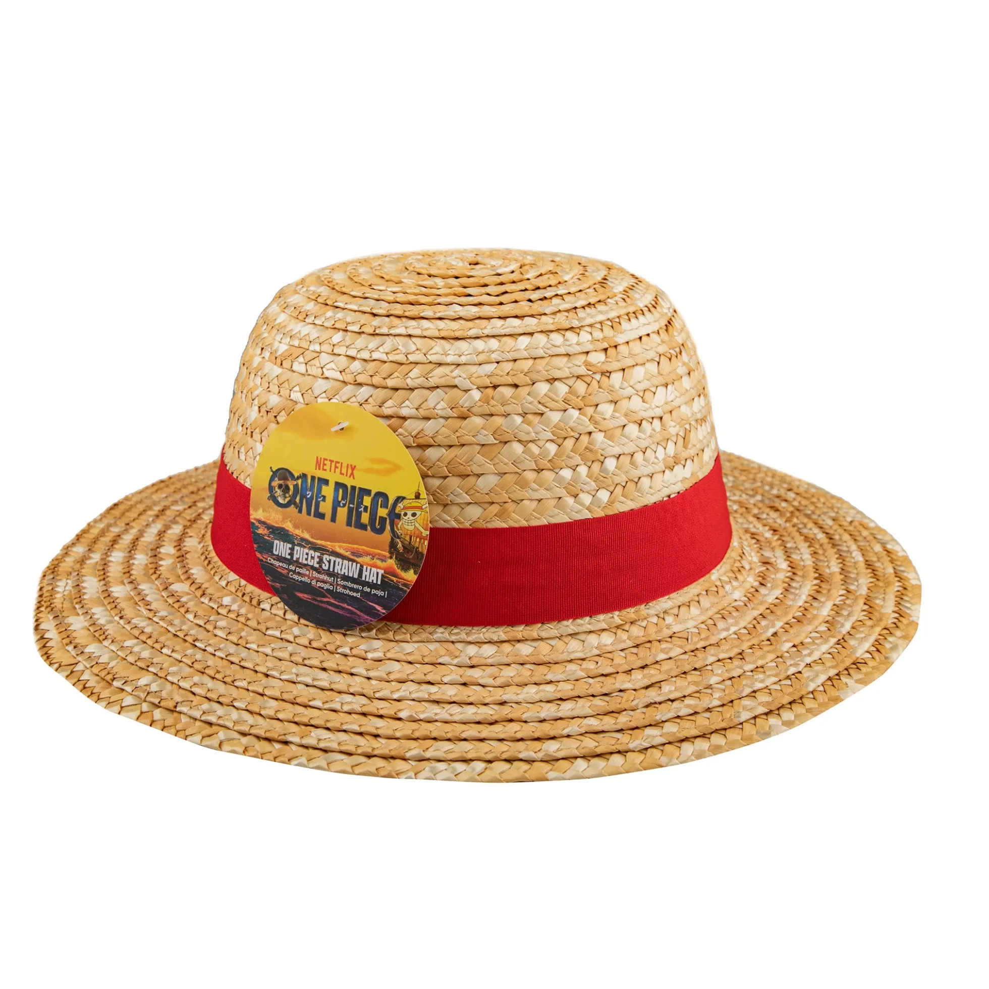 One Piece Strohhut Replikat mit Lederband