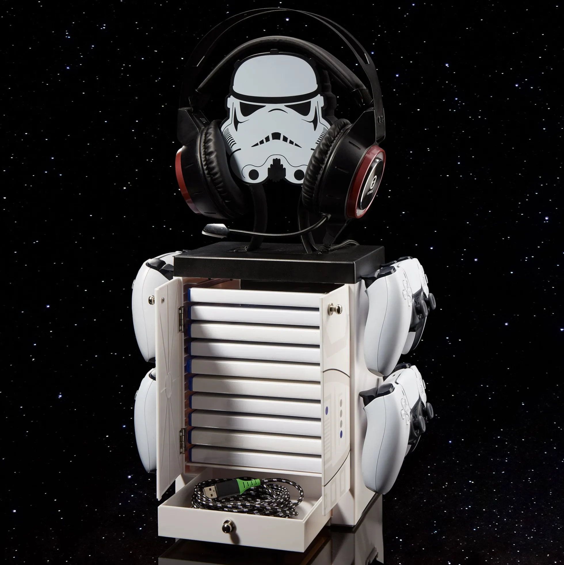 Original Stormtrooper Gaming-Locker mit Kopfhörerhalter