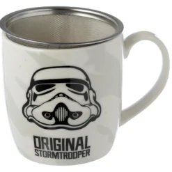 Original Stormtrooper Porzellanbecher mit Teesieb und Deckel