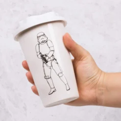 Original Stormtrooper Thermobecher Weiß mit Helmdeckel