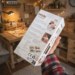 Osterinsel Moai DIY Holzschnitzset