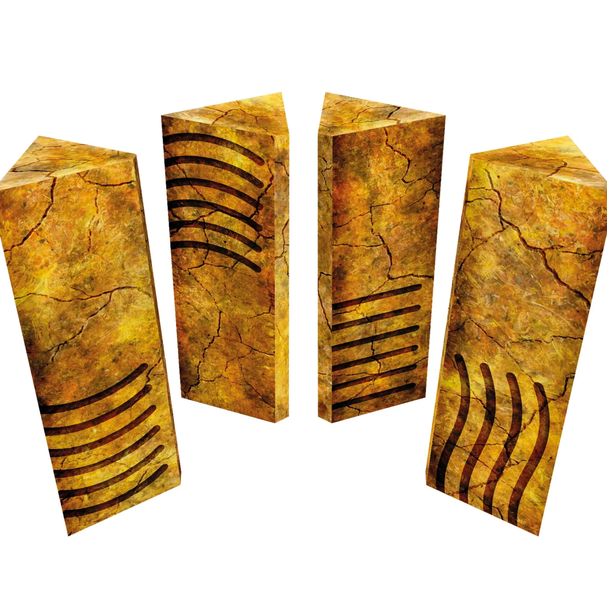 Papercraft Elementsteine