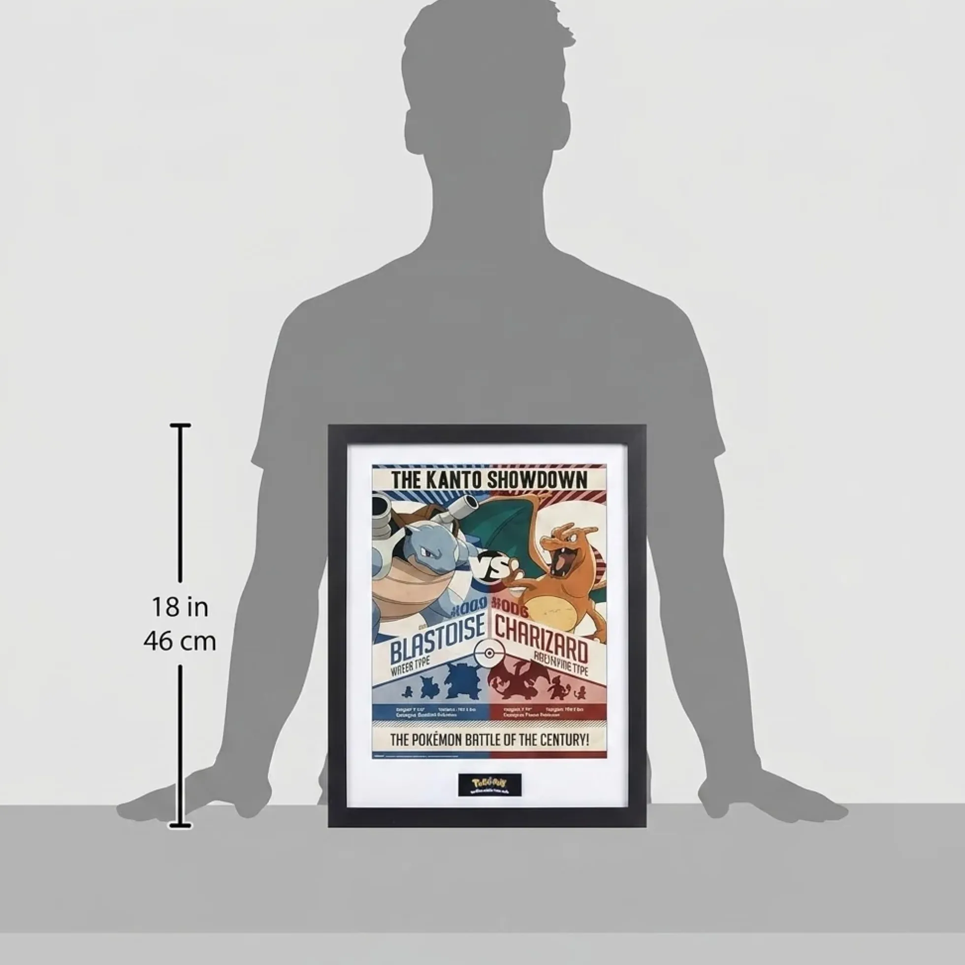 Pokémon Gerahmter Kunstdruck – Kanto Showdown