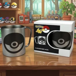 Pokémon Pokéball Karabiner Tasse aus Edelstahl