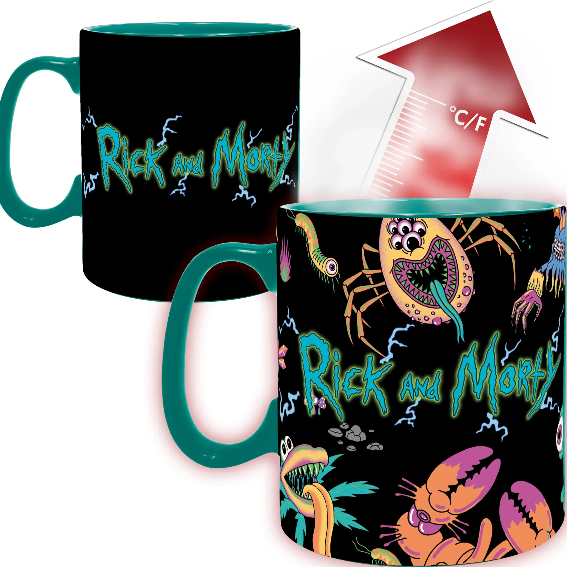 Rick and Morty Thermo-Becher: heiß erscheint die Alienwelt