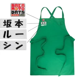 Sakamoto Days Schürze mit Pin und Klettaufnähern