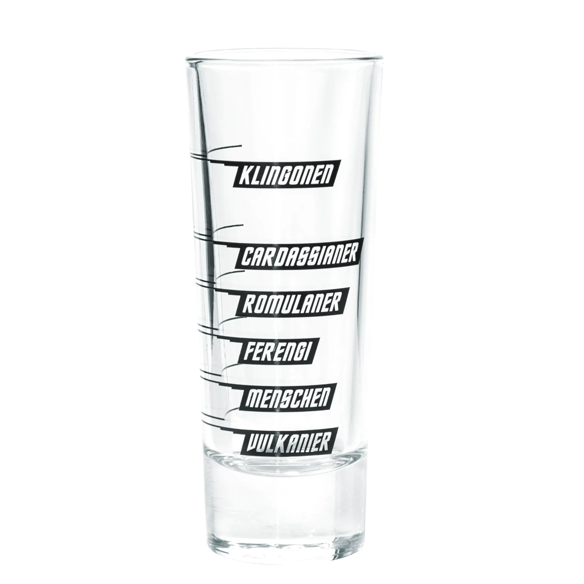 Schnapsglas Intergalaktisches Alkohol-Messglas