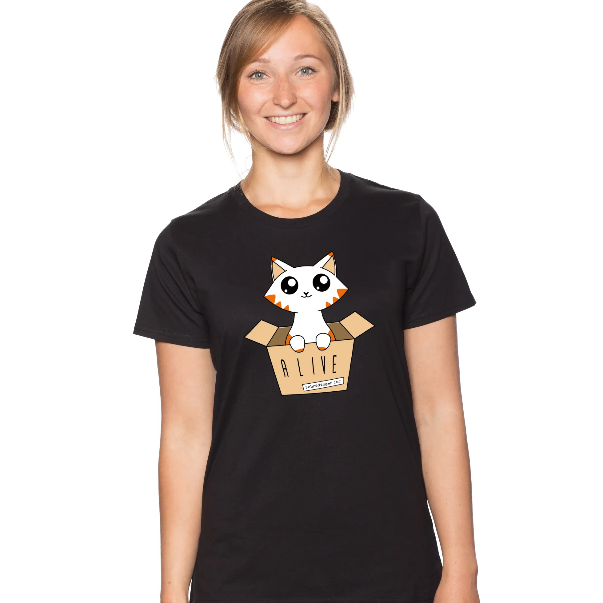 Schrödingers Katze Glow in the Dark T-Shirt
