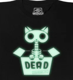 Schrödingers Katze Glow in the Dark T-Shirt