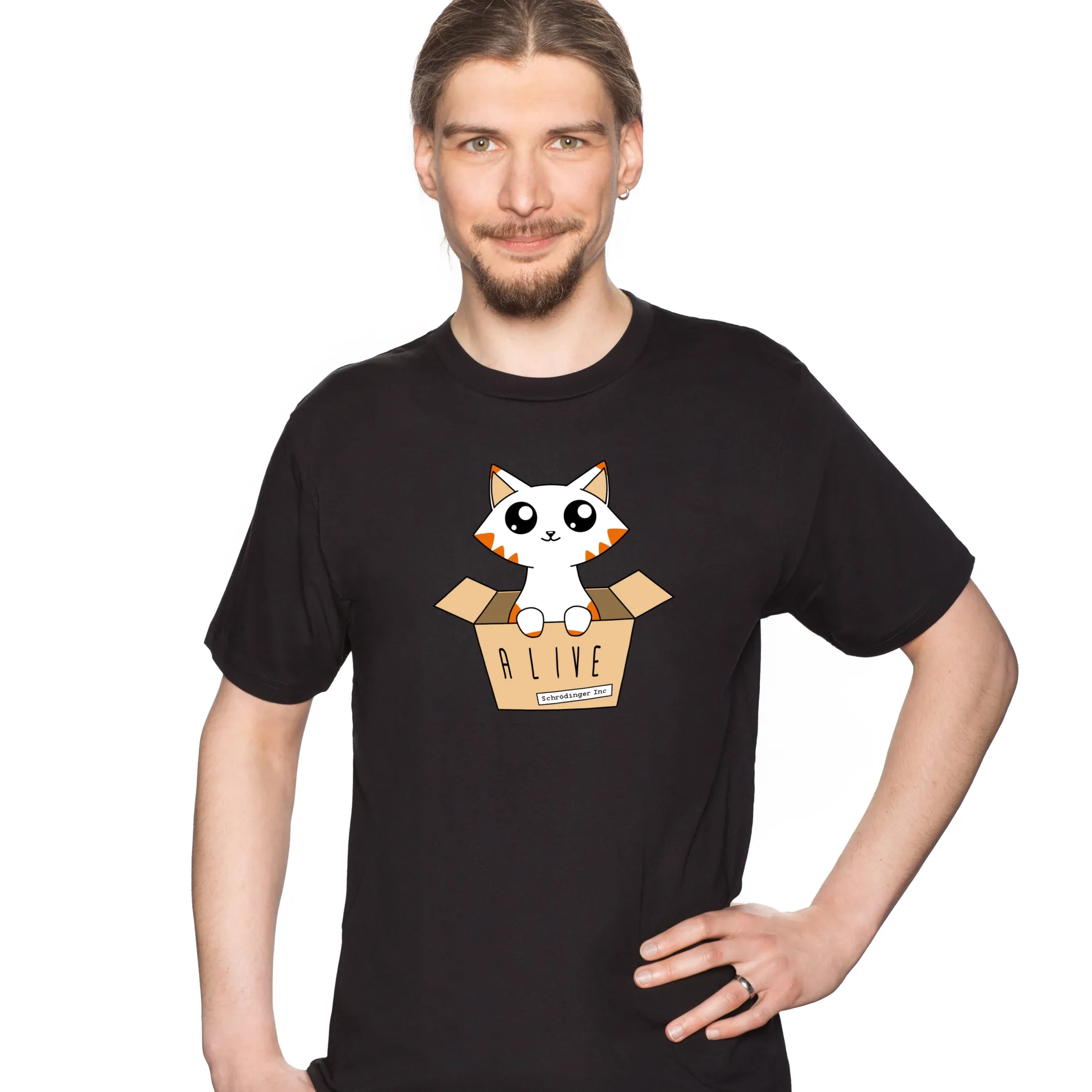 Schrödingers Katze Glow in the Dark T-Shirt