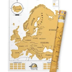 Scratch Map Rubbel-Landkarte