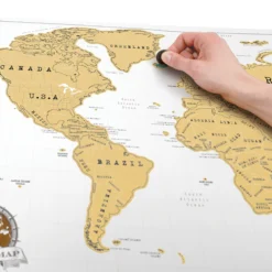 Scratch Map Rubbel-Landkarte