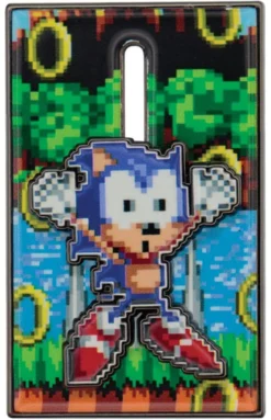 Sonic Ansteck-Pin mit beweglichem Igel