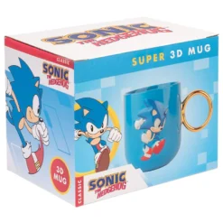 Sonic 3D-Tasse mit goldenem Ring-Henkel