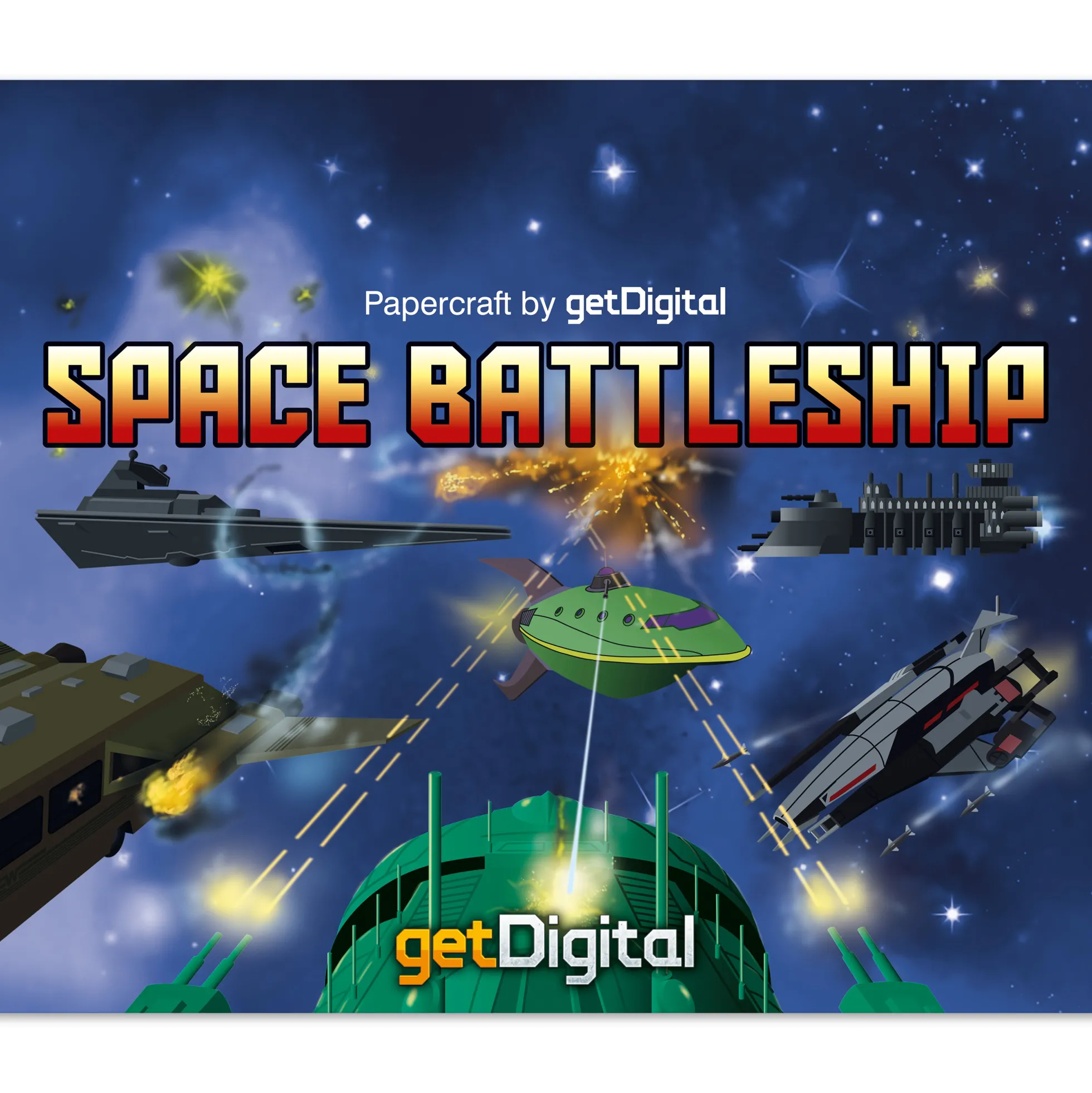 Space Battleship Papercraft
