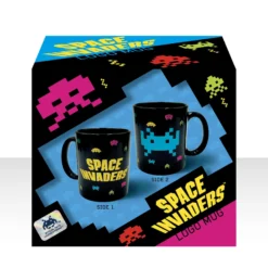 Space Invaders Logo Tasse mit Metallic Finish