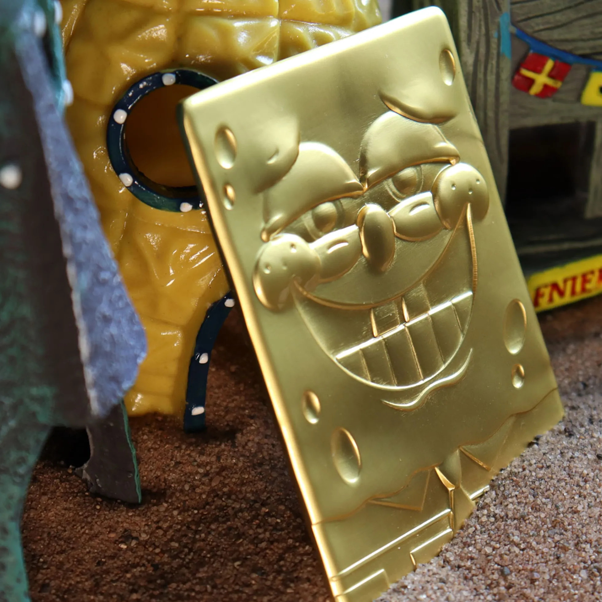 SpongeBob Schwammkopf 24K vergoldetes Sammlerstück in limitierter Auflage