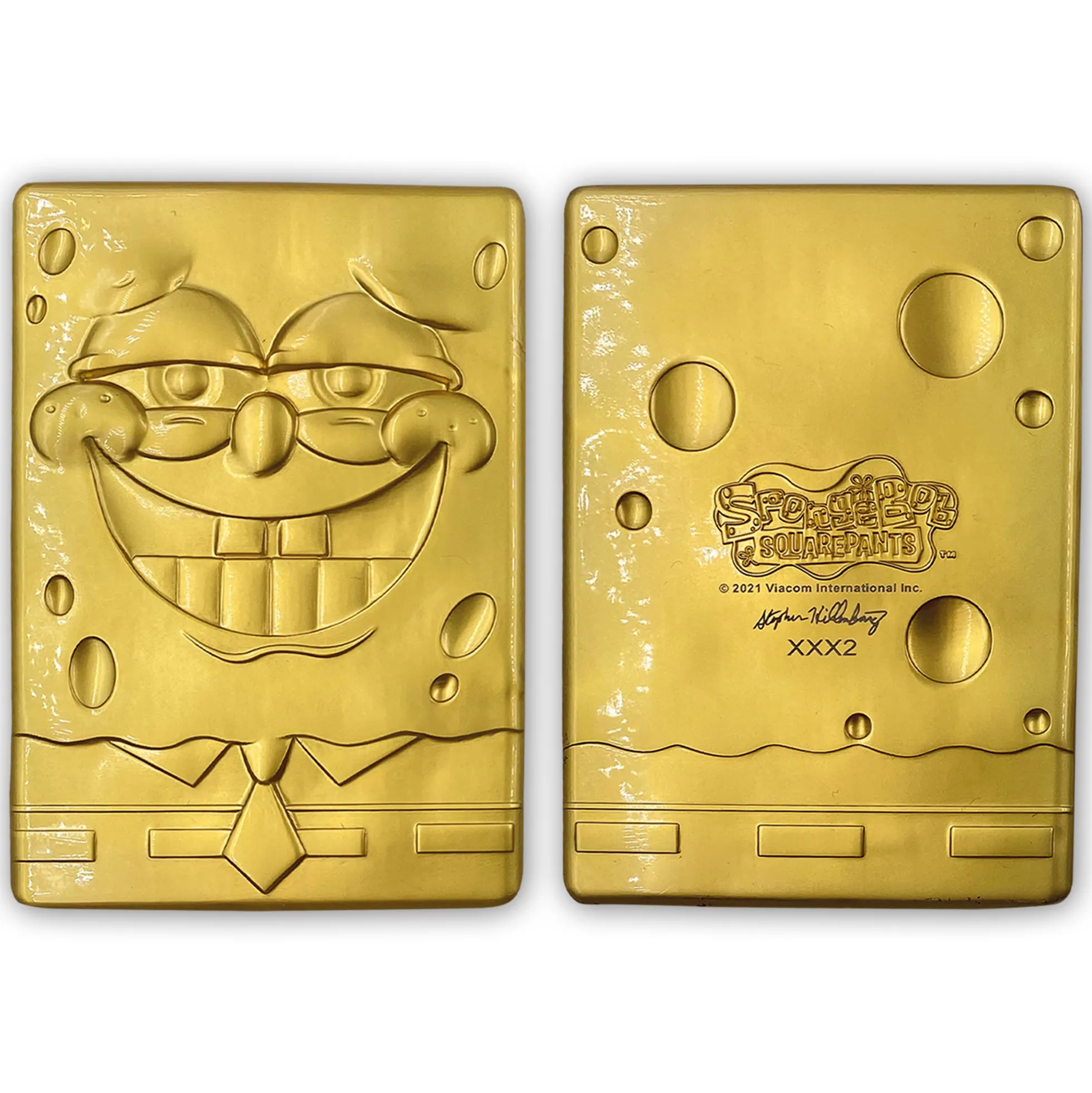 SpongeBob Schwammkopf 24K vergoldetes Sammlerstück in limitierter Auflage