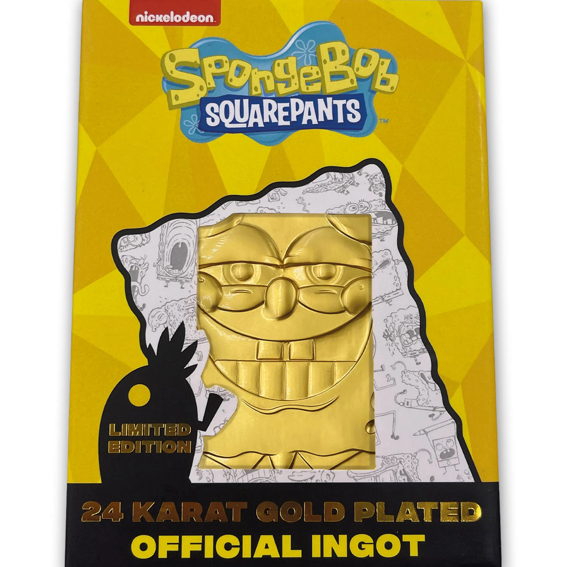 SpongeBob Schwammkopf 24K vergoldetes Sammlerstück in limitierter Auflage