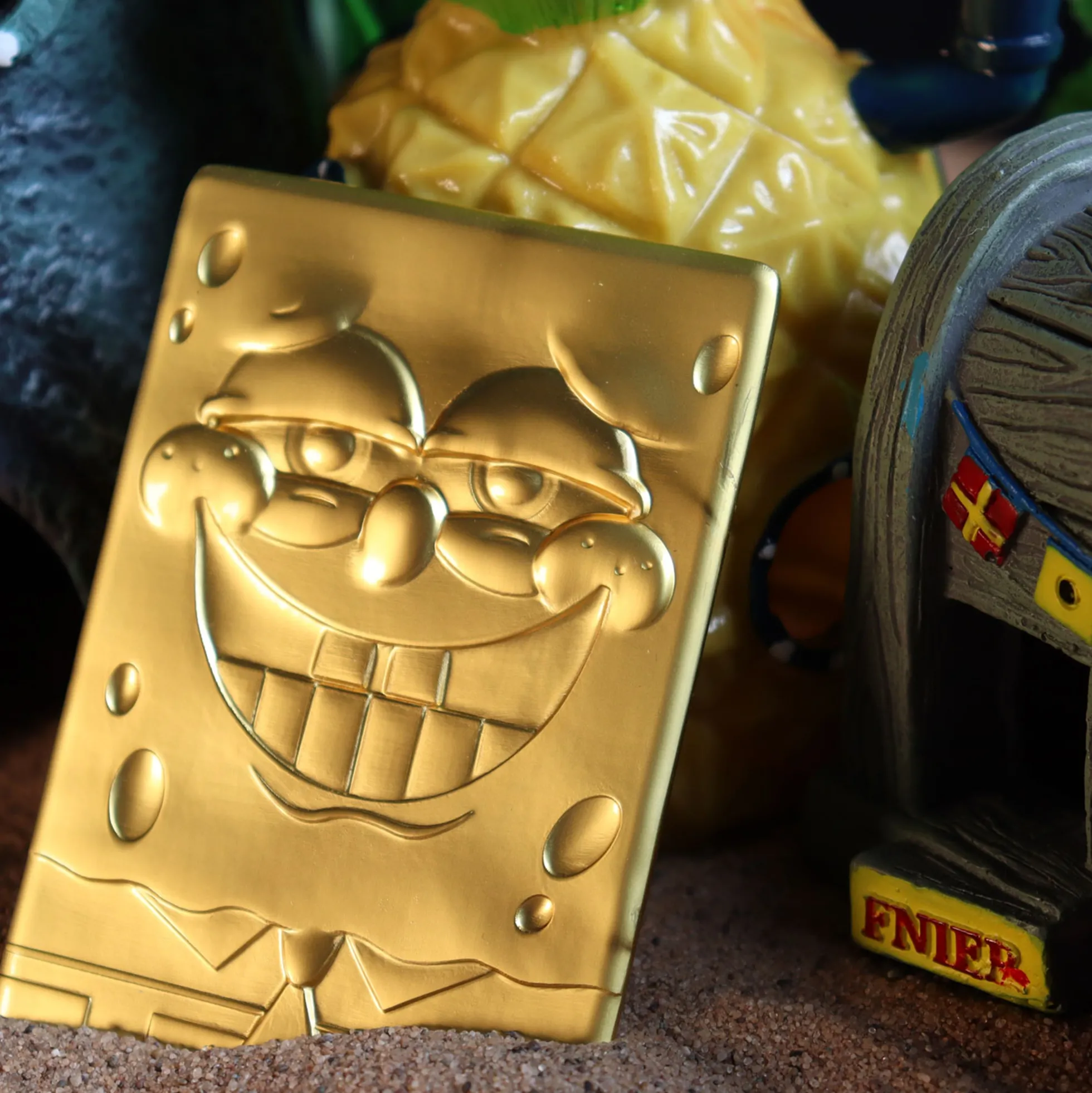 SpongeBob Schwammkopf 24K vergoldetes Sammlerstück in limitierter Auflage