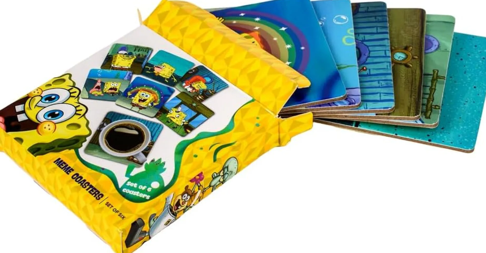 SpongeBob Schwammkopf Meme Untersetzer - 6er-Set