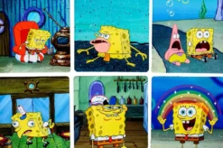 SpongeBob Schwammkopf Meme Untersetzer - 6er-Set