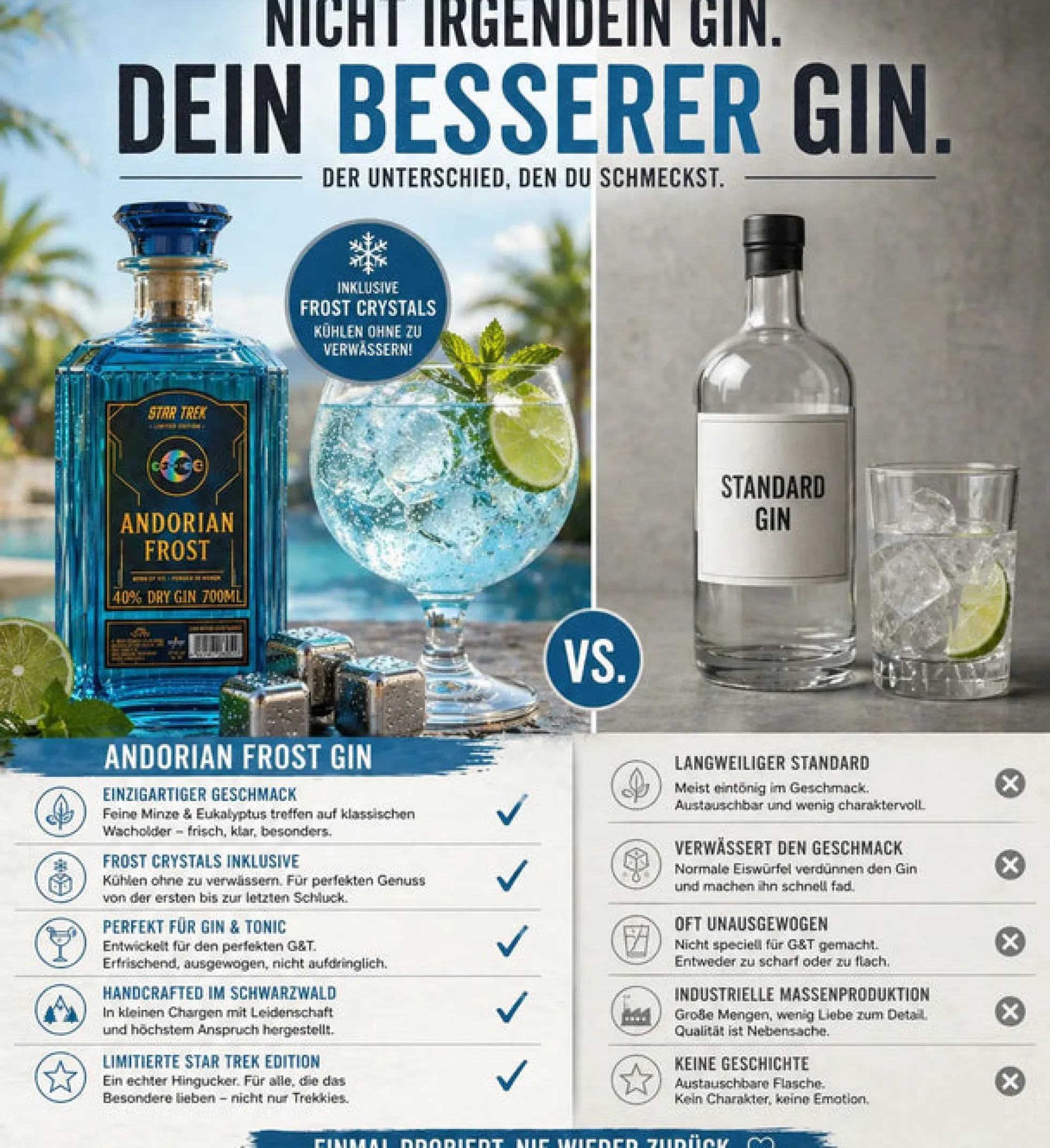 Star Trek Andorian Frost Gin - Limitierte Edition 700ml