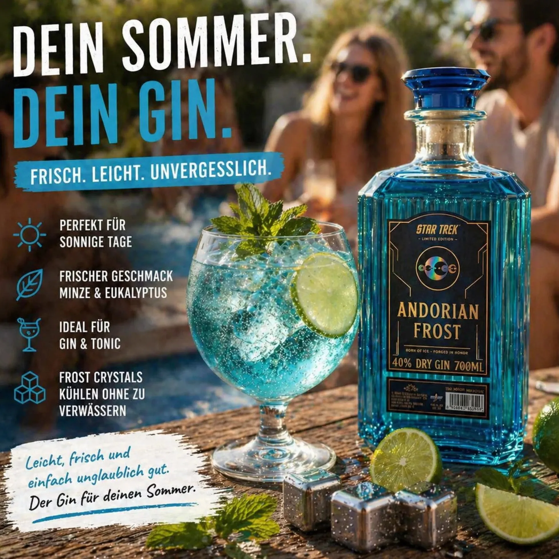 Star Trek Andorian Frost Gin - Limitierte Edition 700ml