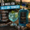 Star Trek Andorian Frost Gin Set mit Edelstahl Eiswürfeln