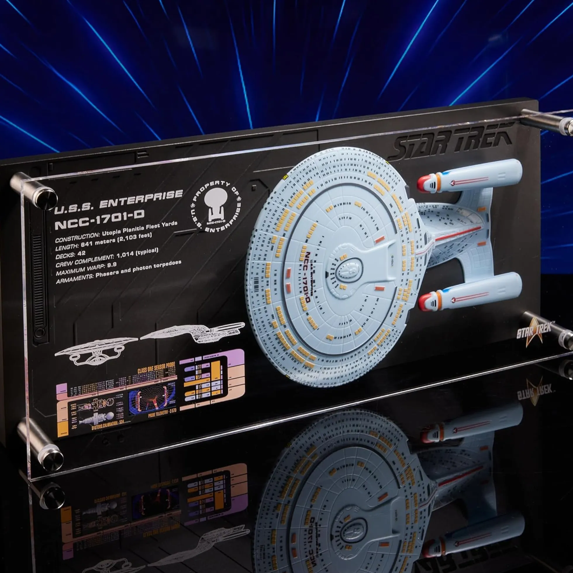 Star Trek Enterprise NCC 1701-D Wandplakette