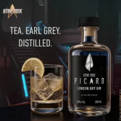 Star Trek Picard Earl Grey Gin mit Sammlerbox und Glas