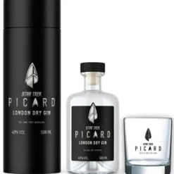 Star Trek Picard Earl Grey Gin mit Sammlerbox und Glas